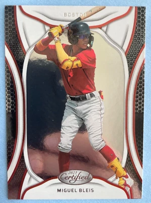 2023 Panini Chronicles Certified Baseball #44 Miguel Bleis - Boston Red Sox - Image 1 of 2