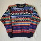 Men size M Dale of Norway Nordic Knit Sweater Navy M Pure Wool 100 Top Shirt Kni