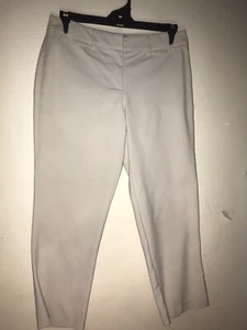 Basque Beige Cigarette Pants Cropped Size 10 - Picture 1 of 7