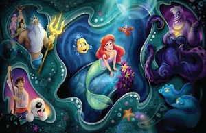Disney Little Mermaid Musical Adventure Show Concept Ariel Poster GLOSSY 11x17 - Picture 1 of 8