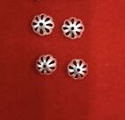 20 Pc 925 Sterling Silver Round Domed Caps 9 mm, Cutwork, Jewelry Findings