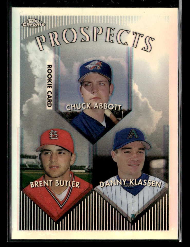 Chuck Abbott / Brent Butler / Danny Klassen 1999 Topps Chrome #212 Refractors - Image 1 of 2