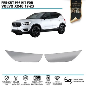 Headlight PPF Stone Chip Paint Protection Film PPF Kit For Volvo XC40 17-23 - Picture 1 of 4
