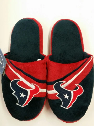 NFL Houston Texans Adult Slippers (X-Large 13-14) NEW Cover