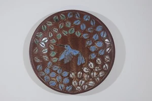 PLATO DE CENA DAVID STEWART - COLIBRÍ EN LOS ÁRBOLES - 9 3/8" DiA.  (B - 104) - Imagen 1 de 24