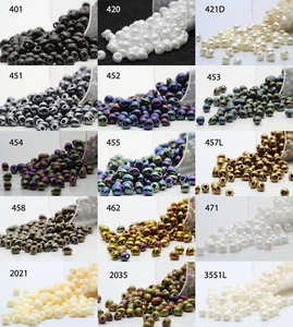 Miyuki 3.4mm Tear Drop Beads - 15grs Bolsa Varios colores - Imagen 1 de 16
