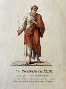 Sicily; Prophet Elijah Jacques Charles (1776/1800) Troina - Picture 1 of 7