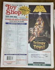 Vintage Toy Shop Magazine 1997 Lot of 9 Newspaper Star Wars Gi Joe 1970s 1980s - Picture 1 of 12