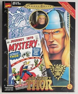 PRIMERAS APARICIONES DE MARVEL EL PODEROSO THOR FAMOSA PORTADA SERIE 8" ULTRA POSABLE Foto 1 de 4