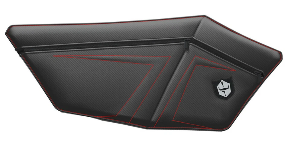Pro Armor Stock Door Knee Pads With Storage Black / Red Polaris RZR Pro XP / 4 - Image 1 of 1