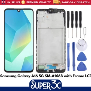 Samsung Galaxy A16 5G SM-A166B Replacement LCD Screen Digitizer with Frame - UK - Picture 1 of 1