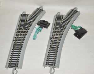HO scale track Bachmann E-Z nickel silver switch turnout lot set of 2 remote RH - Picture 1 of 1