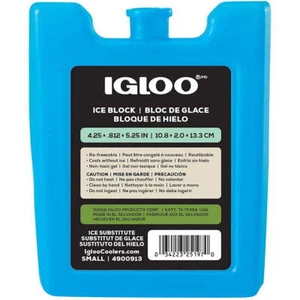 Igloo MaxCold Small Freeze Block, Reusable Ice Pack, 4.25" x 0.75" x 5.25", Blue - Picture 1 of 6