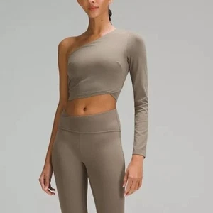 Lululemon | Align asymmetrisches Langarmshirt für Damen Größe 8 neu mit Etikett Farbe: Nomade - Bild 1 von 8
