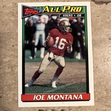 1991 Topps Base Set Joe Montana San Fransisco 49ers Football Card #73 (Mint) HOF