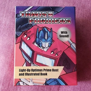 SEALED Transformers Optimus Prime Mini Bust Book Light Up Talking 2014 M5 - Afbeelding 1 van 10