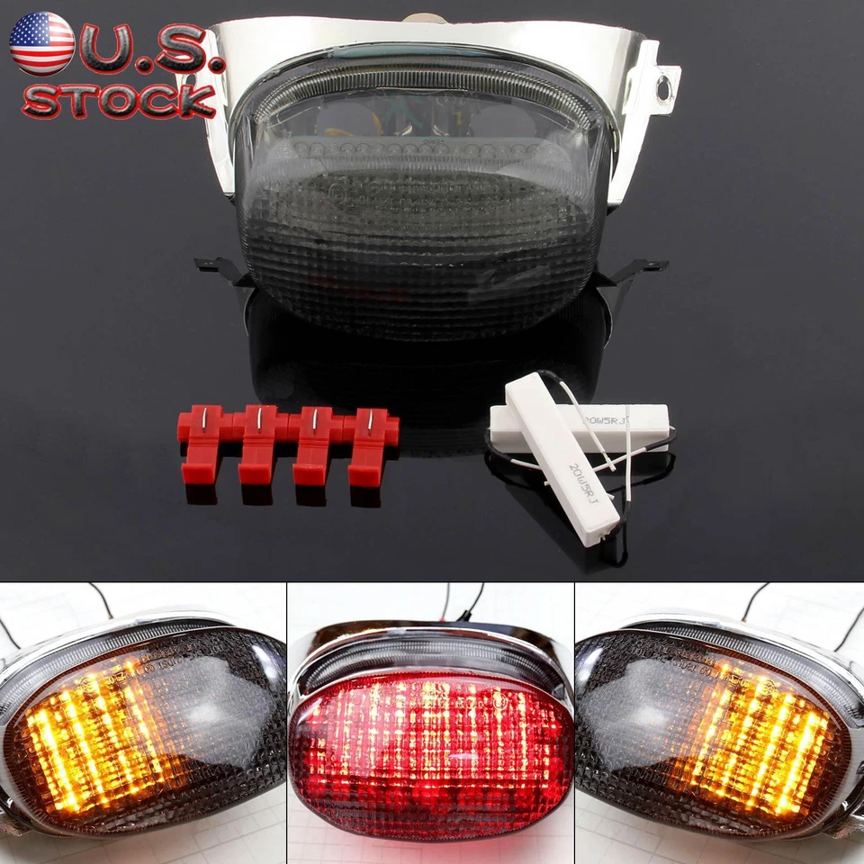 LED Taillight Turn Signals for Suzuki GSXR600 97-00 GSXR750 96-99 GSXR1100 Foto 1 de 3