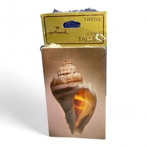 Hallmark Seashell Bridge Tallies 3-Table Set of 12 New Sealed - Picture 1 of 4