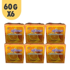 6PCS Wiphada Soap, Authentic Orange Soap, Herbal Soap, Collagen For Face Body 60 - Picture 1 of 6