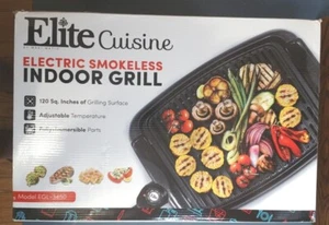 Parrilla de barbacoa eléctrica interior sin humo ELITE EGL-3450 -- nueva sin usar - Imagen 1 de 8