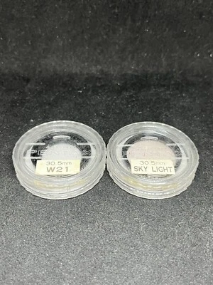 Asahi Pentax 30.5mm W21 Close-Up Filter & 30.5mm Skylight Filter For Pentax 110 - Image 1 of 3