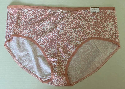 Lane Bryant Cacique 22/24 Panty Pink Animal Cotton High Leg Brief Underwear - Image 1 of 4