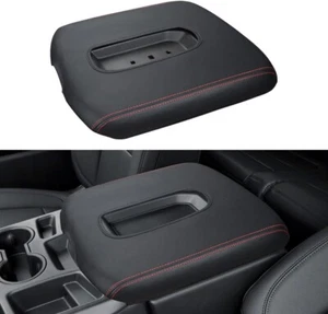 Leather Armrest Cover for 2019-2024 Chevy Silverado & GMC Sierra, Center - Picture 1 of 9