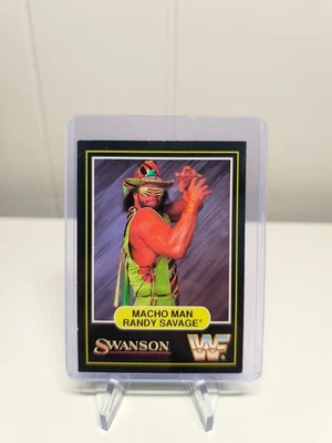 Винтажная коллекционная карточка 1991 Macho Man Randy Savage Swanson — редкость WWF WWE - Изображение 1 из 2