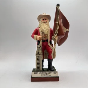 Figura de Papá Noel vaquero Longhorns de la Universidad de Texas numerada 745/1500 - Imagen 1 de 7