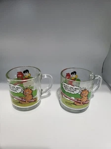 Garfield McDonalds Glasbecher 1978 - "Ich bin nicht einer, der sich dem Anlass erhebt" - Bild 1 von 3