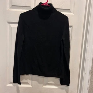 Vintage Apt. 9 Damen Schwarz Kaschmir Rollkragen Pullover Medium Hergestellt in Japan Mod - Bild 1 von 5