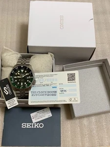 SEIKO SBSC019 Automatic Men's Watch Black x Green Dial Analog From Japan - Picture 1 of 11