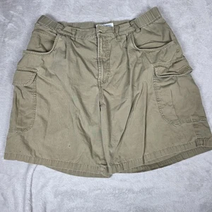 Columbia Cargo Shorts Mens 36 Khaki Outdoor Hiking Pockets Utility Cotton Stain - Picture 1 of 12