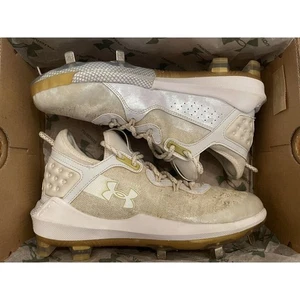 Under Armour | Harper 8 Low ST | Botines de béisbol de metal dorado blanco metálico, 7,5 - Imagen 1 de 17