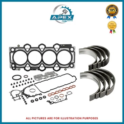 FITS i40 TUCSON 1.7 CRDI DIESEL ENGINE D4FD MAIN BEARINGS + HEAD GASKET SET - Image 1 of 4