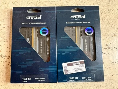Crucial Ballistix BL2K8G36C16U4BL 4x8GB Arbeitsspeicher 3600 MHz DDR4 RGB - Bild 1 von 4