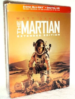 The Martian: Extended Edition (Blu-ray, 2016, STEELBOOK) Matt Damon space comedy - Image 1 of 4