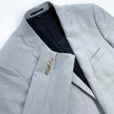 EUC J. Crew Ludlow Blazer Suit Jacket Mens 40L Wool Super 120s Loro Piana Grey - Image 1 of 4