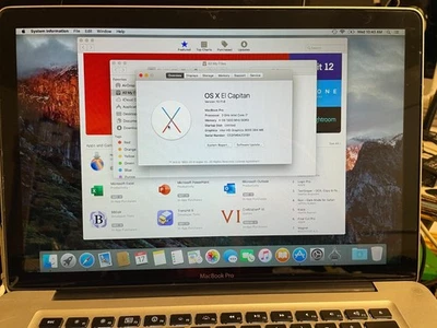 Apple Macbook Pro 15" A1286 Early 2011 i7 2.0GHz 500 GB SSD 4GB El Capitan - Image 1 of 4