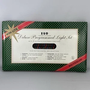 Win-Lite Deluxe Programmed 140 Multicolor Light Set, Indoor Outdoor 8 Functions - Picture 1 of 6