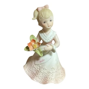 Vintage Lefton Oktober Geburtstagsengel #07400 "Christopher Collection" 1989 5"T - Bild 1 von 9