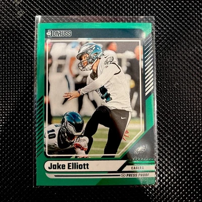 2024 Donruss Football Green Press Proof Jake Elliot #177 - Image 1 of 2