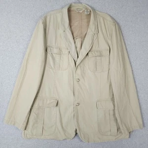 LL Bean Jacket Mens 52 Chore Blazer Safari Field Hunting Sport Utility Coat - Picture 1 of 14