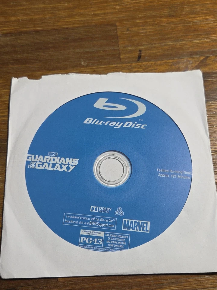 GUARDIANS OF THE GALAXY BLU-RAY, 2014 DISC ONLY (Disc Only) - Image 1 of 1