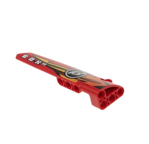 1x LEGO Technic Panel Fancy Dress 6 Red Long 13 Box V8 Side B 8864 64393pb010 - Picture 1 of 2