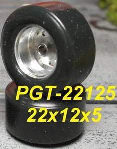 1/32 URETHANE SLOT CAR TIRE 2pr PGT-22125 fit SCC 15x8 - Bild 1 von 4