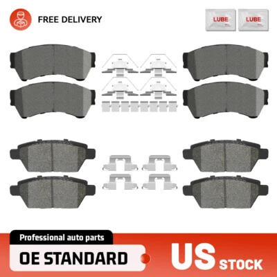 Front & Rear Ceramic Brake Pads Set for Ford Fusion Mazda 6 Milan MKZ 2007-2011 - Image 1 of 4