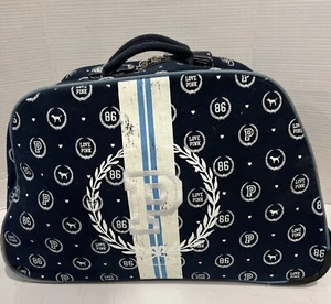Victoria Secret PINK Large Blue Duffle Bag Carry On Rolling Bag Suitcase Sports - Picture 1 of 17