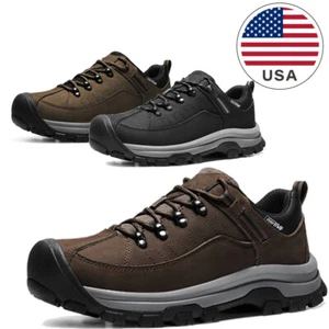 Men's Hiking Trekking Shoes Lightweight Low Tops Walking Work Shoes US Size 8-13 - Picture 1 of 26
