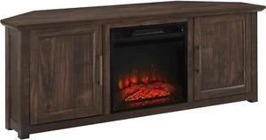 Crosley Furniture Camden Corner Fireplace TV Stand for 65+ inch TVs, Entertai... - Picture 1 of 12